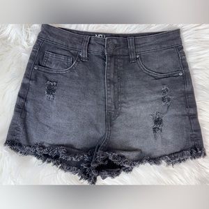 ‼️SALE‼️NOBO Girl Denim Frayed mid Rise Raw Hem Distressed Jean Shorts